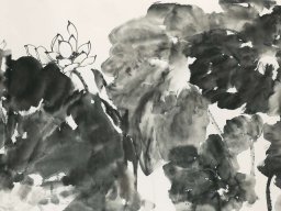 S012 夏雨墨---墨韻 69x138cm 水墨 2005